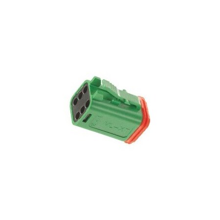 Molex Automotive Connectors Ml-Xt 6Ckt Plug Green W Small Seal 934454103